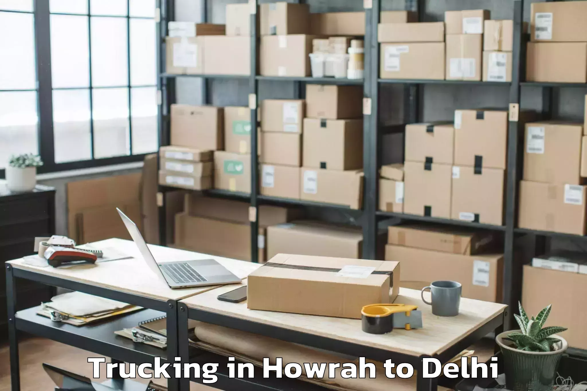 Hassle-Free Howrah to Flatted Factory Complex Okhla Trucking